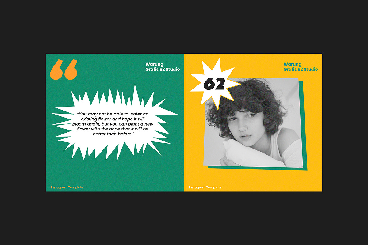Retro Instagram Feed for PS, a Social Media Template by Migunani Studio (Photo 4 of 6)