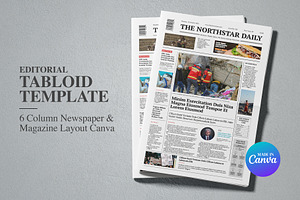 Editorial Tabloid Template