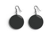 Black Round Earring Pair 3D Model, an Object 3D Model by rebrandy (Thumbnail 3 of 9)