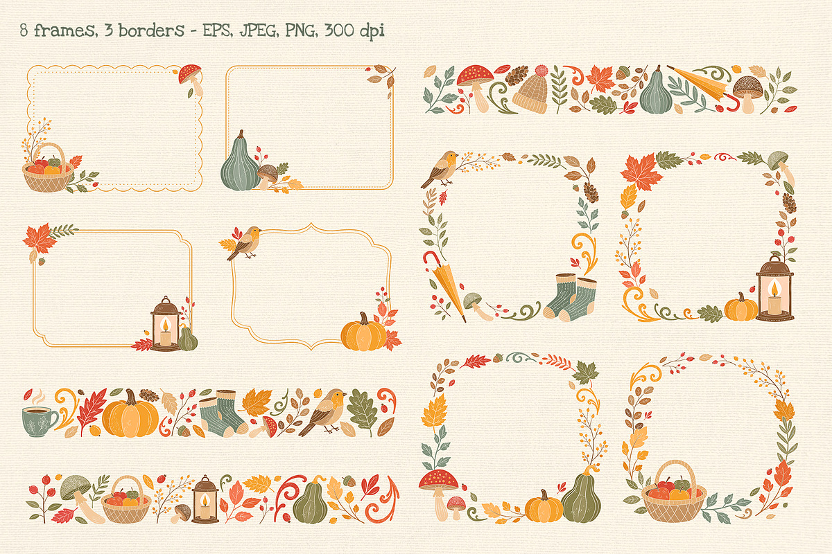 Cozy Autumn Vibes Vector Clipart, a Seasonal Illustration by Hanna's ArtLab (Photo 4 of 6)
