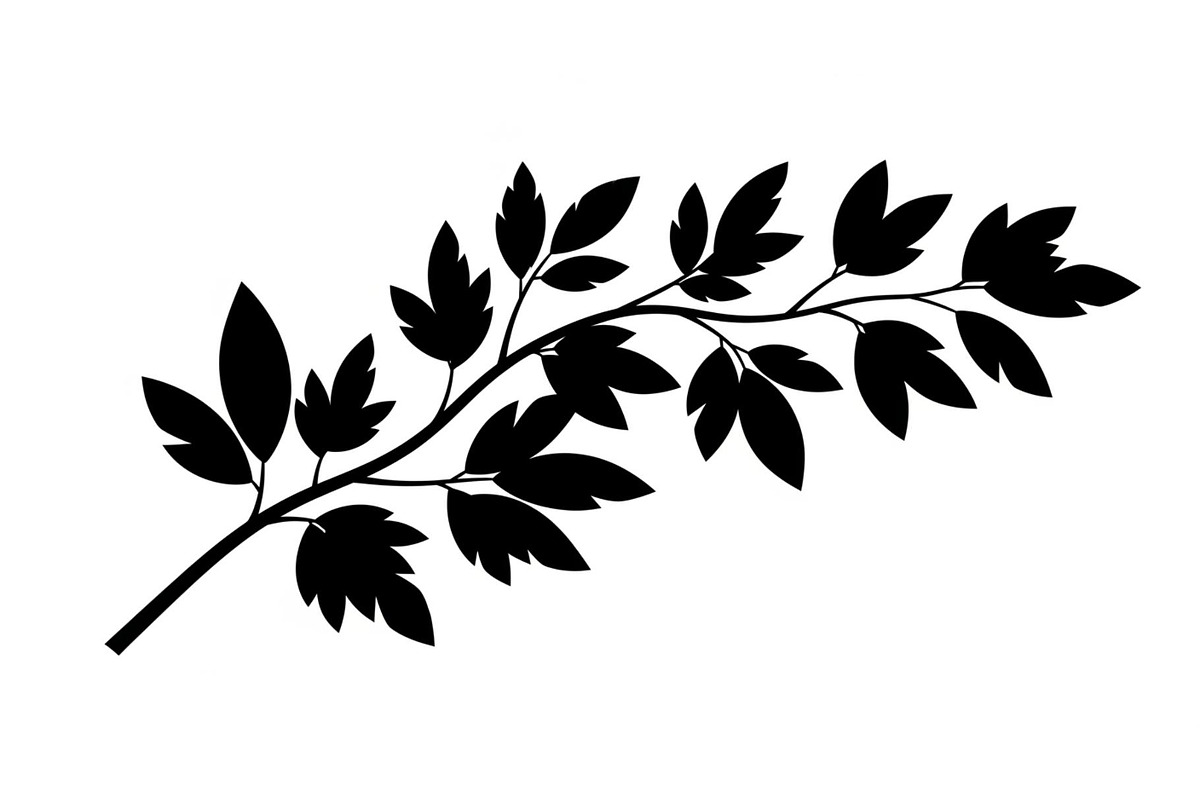 Botanical Leaf Silhouette Bundle, an Illustration by yasushie (Photo 31 of 51)