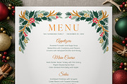 Woodland Christmas Menu Template, a Flyer Template by BrandPacks (Thumbnail 4 of 6)