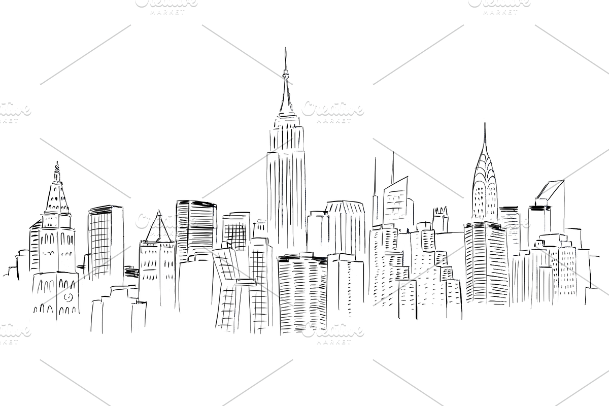 New York City Line Art Bundle!, an Illustration by dear uncle (Photo 3 of 5)