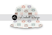 Cute cat, bear and rabbit pattern, a Pattern Graphic by lindoet23 (Thumbnail 3 of 4)