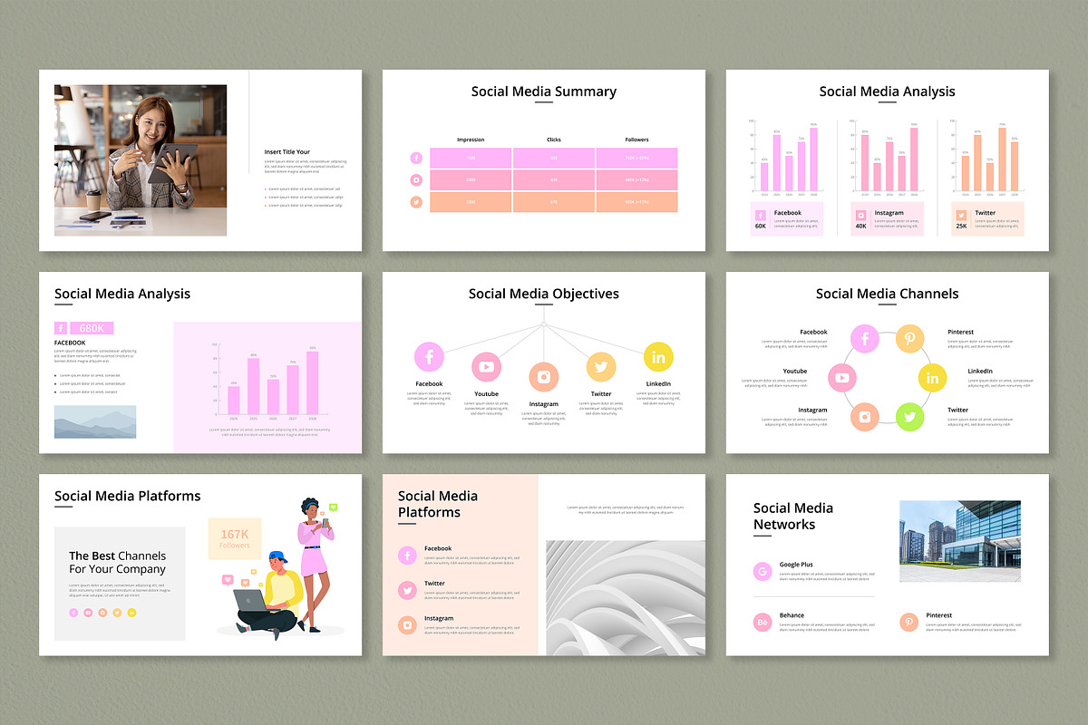 Social Media Marketing Presentation, a Presentation Template by Mighty-Slide (Photo 4 of 18)