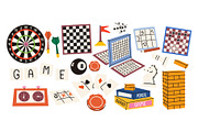 Board Games Clipart Vector Set, a Decorative Illustration by Luamor (Thumbnail 3 of 5)