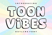 Toon Vibes, a Blackletter Font by Limited.studio (Thumbnail 1 of 4)