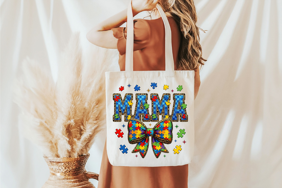 Coquette Autism Mama PNG, an Illustration by designcity5 (Photo 2 of 4)