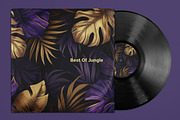 Golden tropical leaves. 42 images, a Decorative Illustration by Handmadefont (Thumbnail 10 of 11)