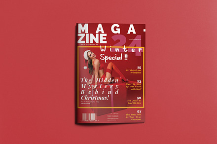 Winter Special Magazine Layout, a Magazine Template by Swayang
