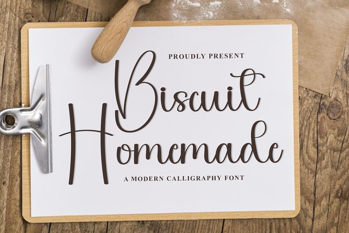 Biscuit Homemade, a Handwritten Font by InermediaSTUDIO (Photo 1 of 8)