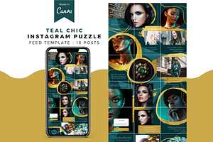 Teal Chic Complete Template Canva