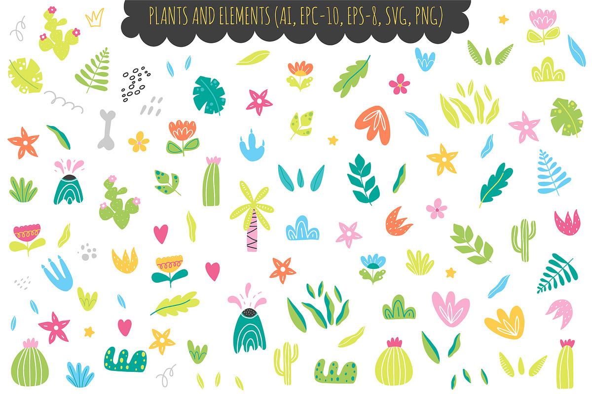Dinosaurus - kids collection, an Animal Illustration by rosypatterns (Photo 3 of 7)