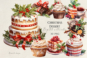 Christmas Sweet Dessert Clipart