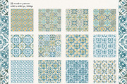 Azulejos watercolor tiles & Patterns, a Pattern Graphic by Jenny Quince (Thumbnail 11 of 12)