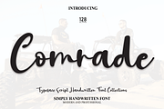 Comrade | Script Font, a Script Font by Scratchones (Thumbnail 1 of 8)