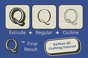 Golften 3D, a Serif Font by Craft Supply Co. (Thumbnail 6 of 8)