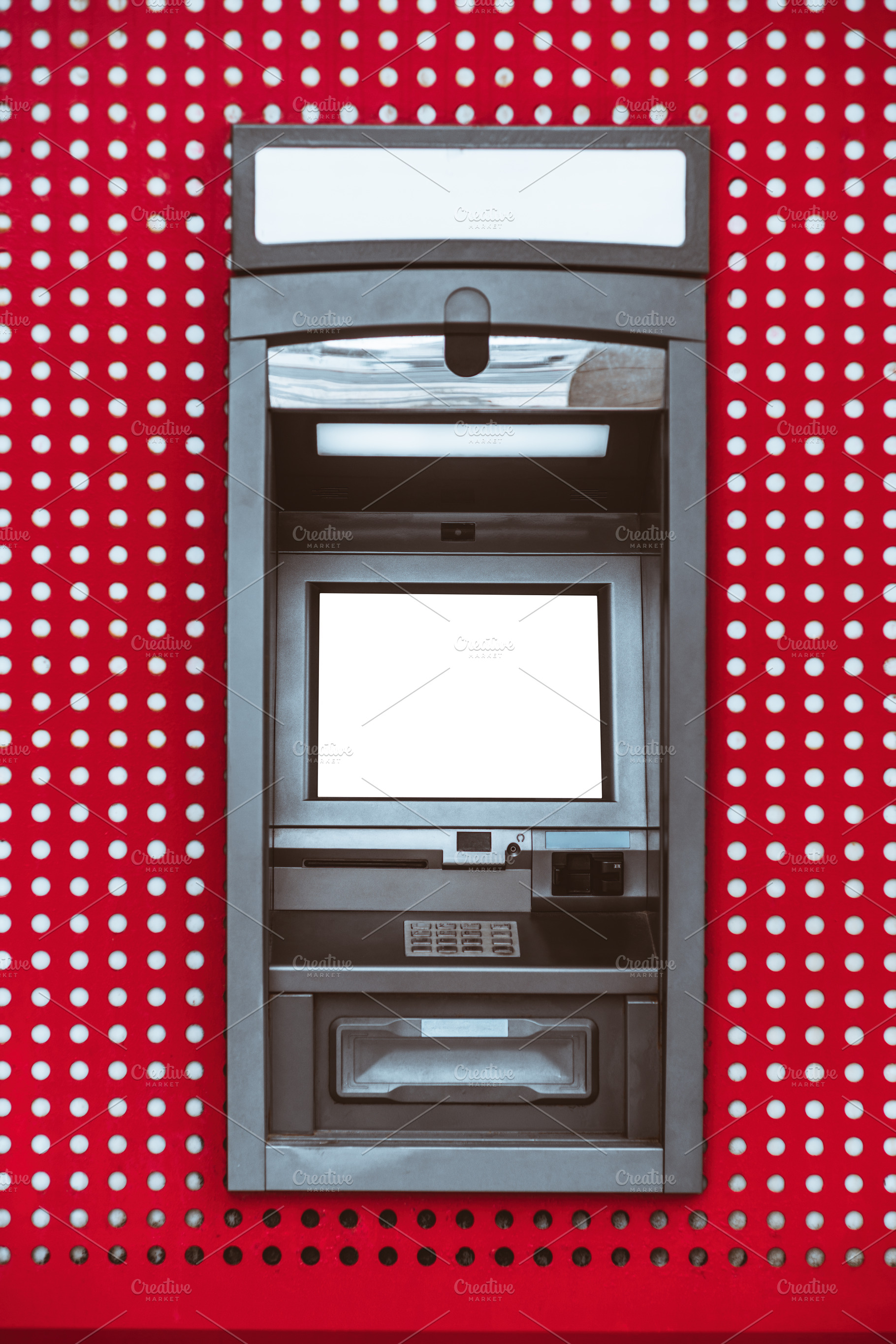 ATM Screen and Sign Mockup, a Business Photo by SkyNext