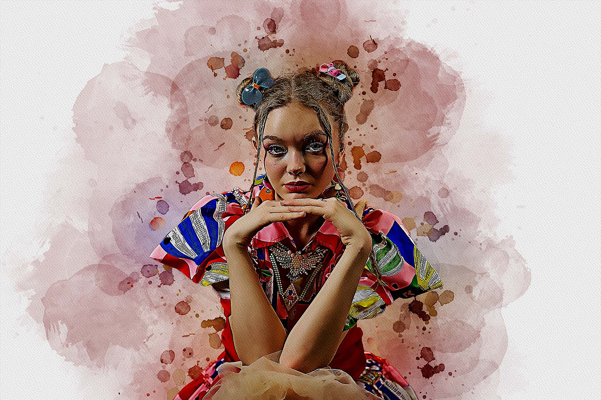 Watercolor Brush Portrait Action, an Action Add-On by MRI STUDIO (Photo 10 of 16)