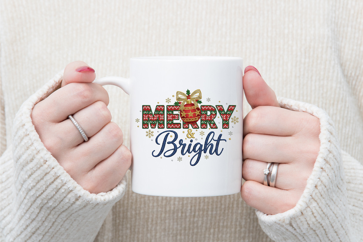Merry and Bright Png Faux Yarn, an Illustration by designcity5 (Photo 5 of 17)