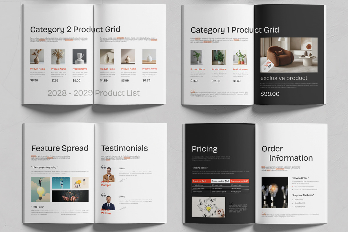 Modern Product Catalog Design Layout, a Brochure Template by MightyDesign (Photo 3 of 6)