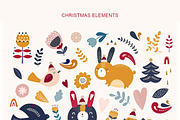 Scandinavian Christmas collection, an Animal Illustration by MoleskoStudio (Thumbnail 7 of 17)