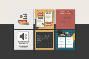 Instagram Engagement Retro CANVA