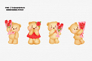 set of Bear in Valentine's day elem, an Animal Illustration by Nattapohncha (Thumbnail 4 of 4)
