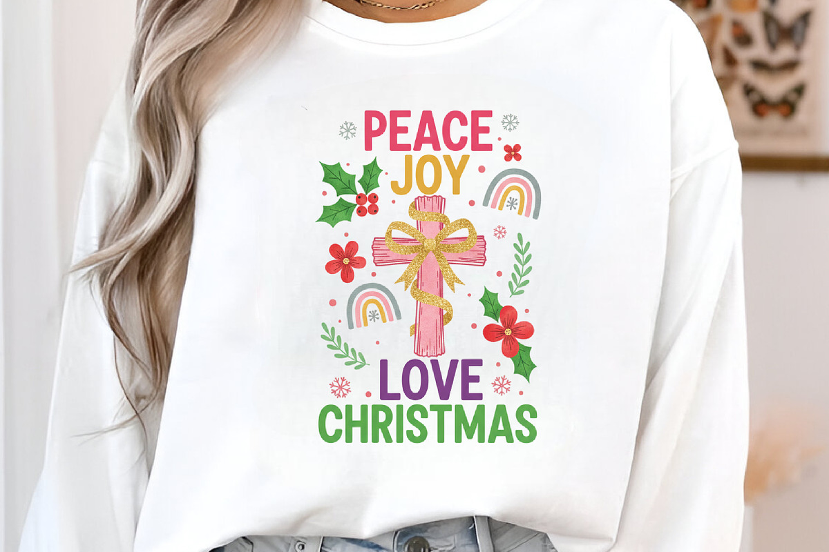 Peace Joy Love Christmas Png, an Illustration by DreamArtGraphic (Photo 2 of 5)