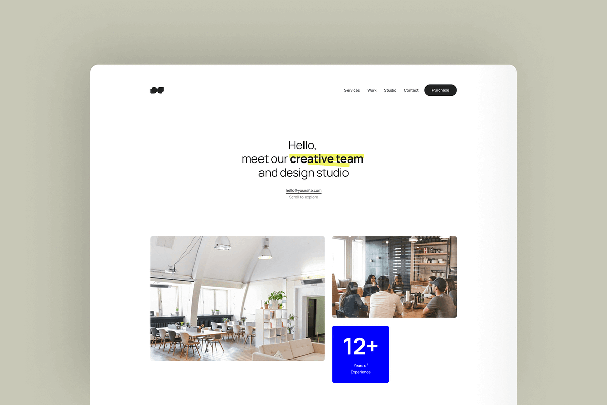 Mylene - Agency Framer Template, a Websites & App Template by CocoBasicThemes (Photo 2 of 4)