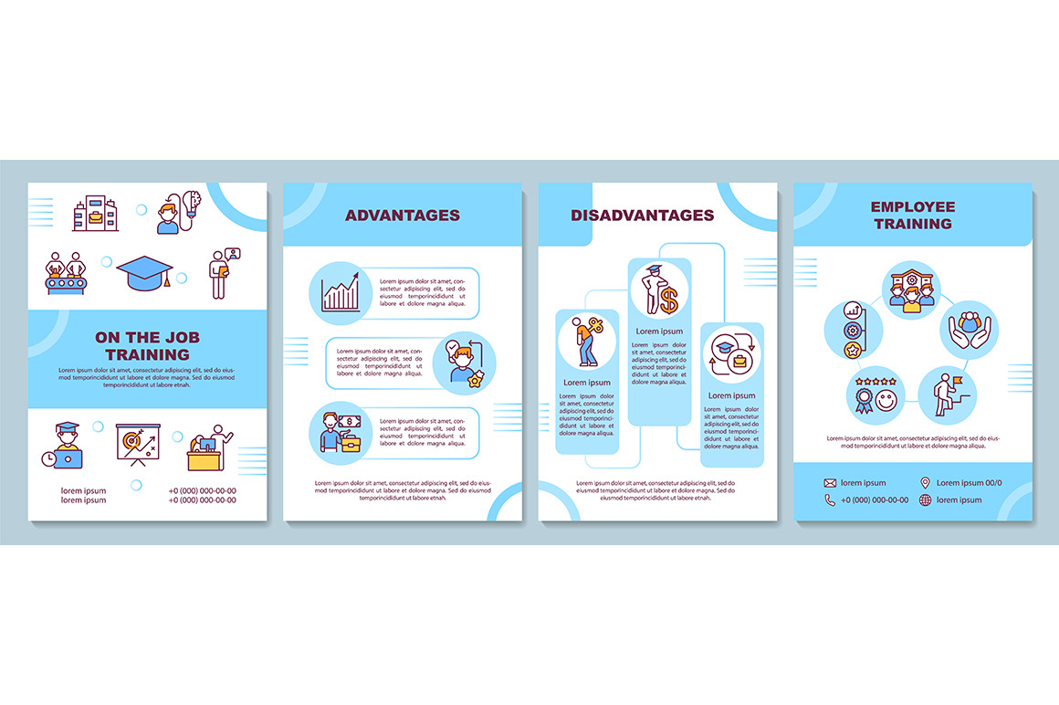 On the job training brochure, a Brochure Template by IMG Visuals