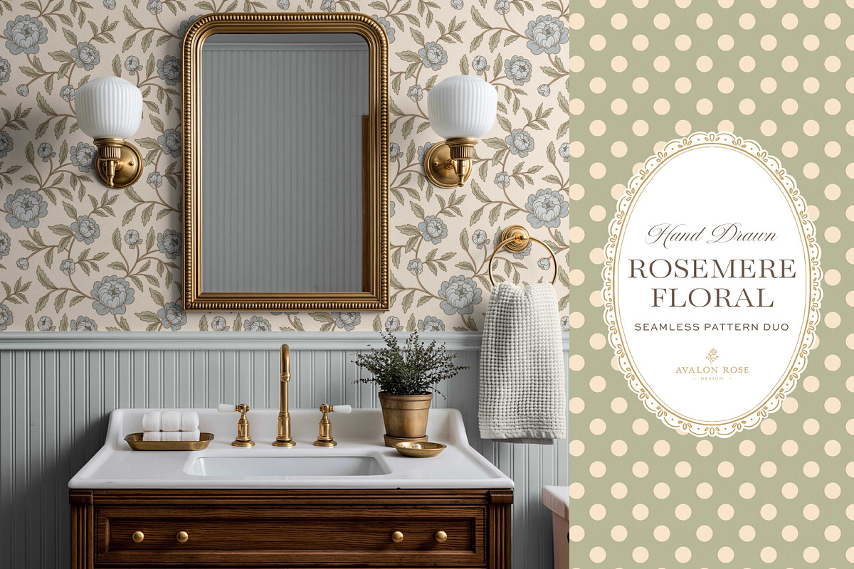 Rosemere Floral Pattern Bundle, a Pattern Graphic by Eclectic Anthology (Photo 6 of 19)