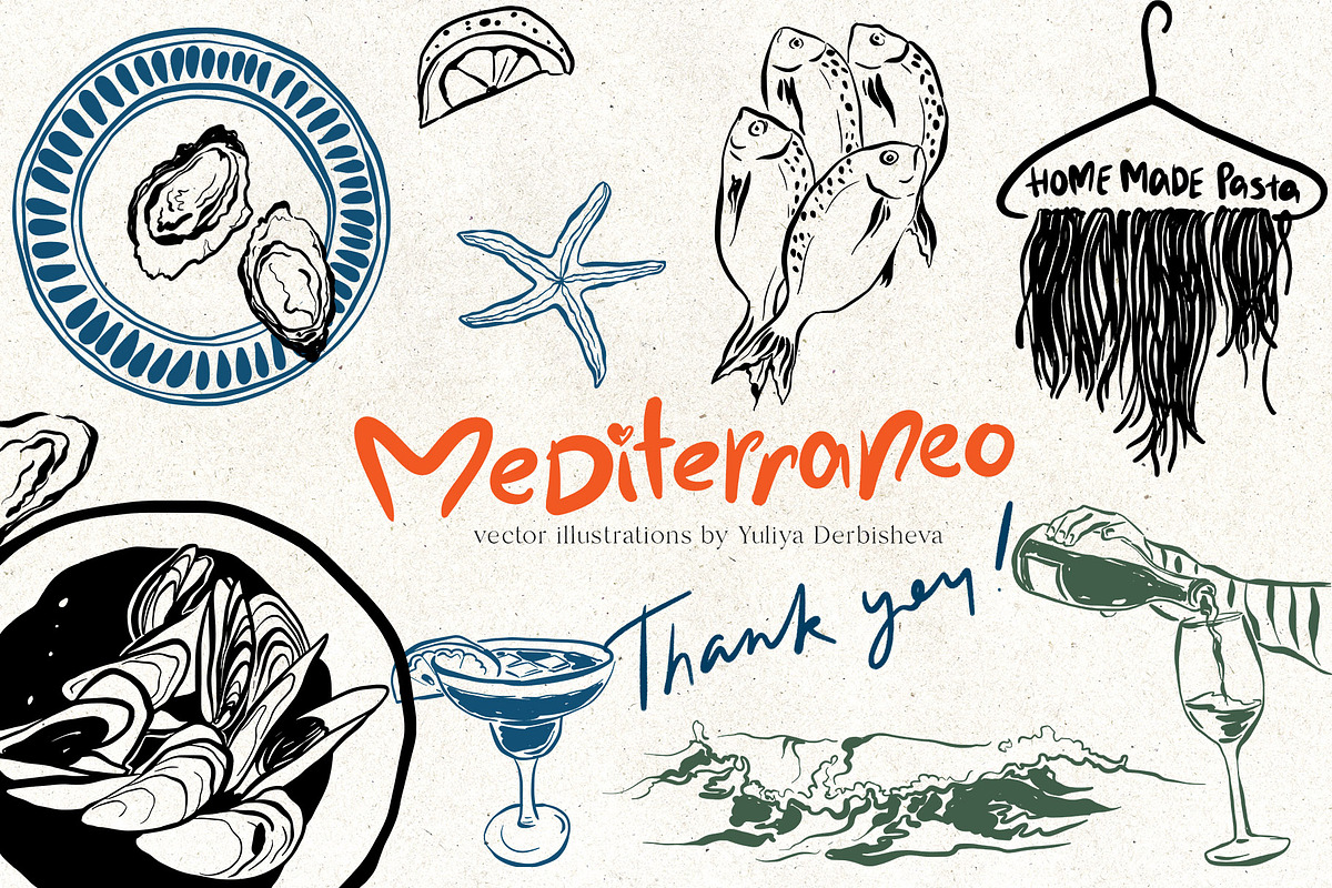 Mediterranean illustration Dolce, an Object Illustration by Yuliya Derbisheva (Photo 15 of 15)