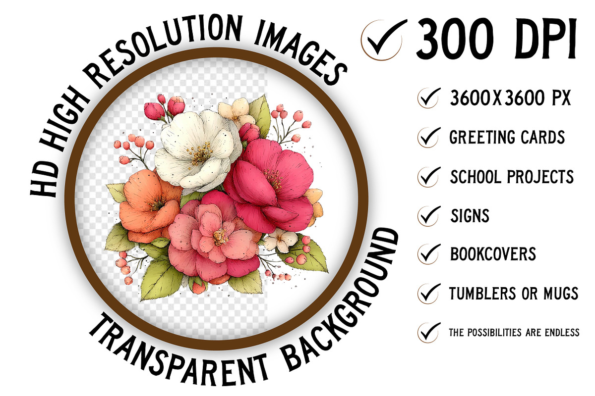Whimsical Spring Flower Clipart, an Illustration by Craft Nest (Photo 2 of 11)