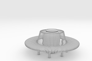 3D Model Bench Park 57