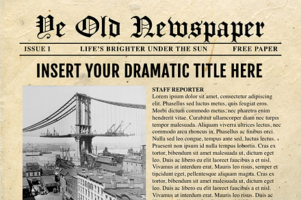 Powerpoint Newspaper Templates
