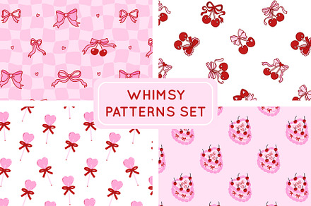 Whimsy patterns collection, a Pattern Graphic by Viaireshop
