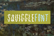 Squiggle Font, a Sans Serif Font by Drawn By Arianna (Thumbnail 1 of 5)