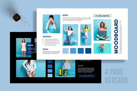 Fashion Photography Mood Board, an UI Kit Template by MightyDesign