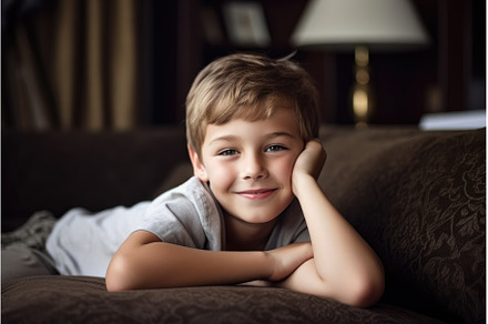 portrait of a smiling young boy, an Architecture Photo by Sergey Kotenev