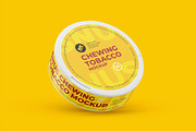 Snus Chewing Tobacco Can Mockup, a Packaging Mockup by easymock 2 (Thumbnail 9 of 10)