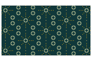 Geometric teal circle and dots, a Decorative Illustration by Creative Backgrounds