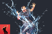 Water Splash Effect Photoshop Action, an Action Add-On by Studio Retouch (Thumbnail 3 of 11)