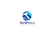 TechNova Technology Logo Template, a Branding & Logo Template by SANB (Thumbnail 1 of 3)