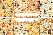 Whimsical Halloween Delight, a Background Graphic by Printable Treasure (Thumbnail 1 of 6)