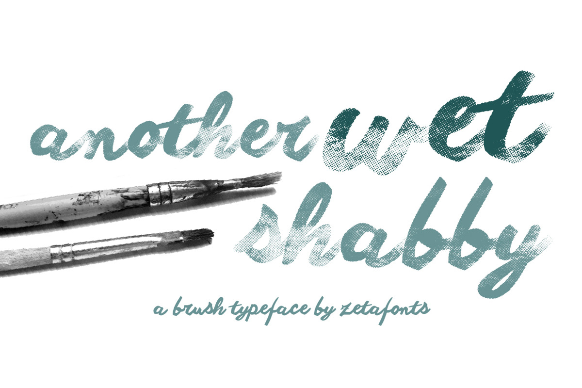 Another Shabby - 5 fonts, a Script Font by Zetafonts (Photo 10 of 12)