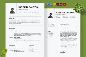 Resume Template Design, a Resume Template by Nur Designer