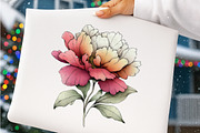 Whimsical Summer Flower Clipart, a Transportation Illustration by SinaCreation (Thumbnail 5 of 7)