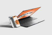 Laptop And Phone Mockup, a Wearable Device Mockup by scribrostudio (Thumbnail 6 of 11)