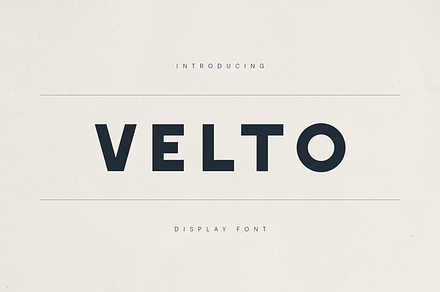 Velto – Modern Bold Sans Serif Font